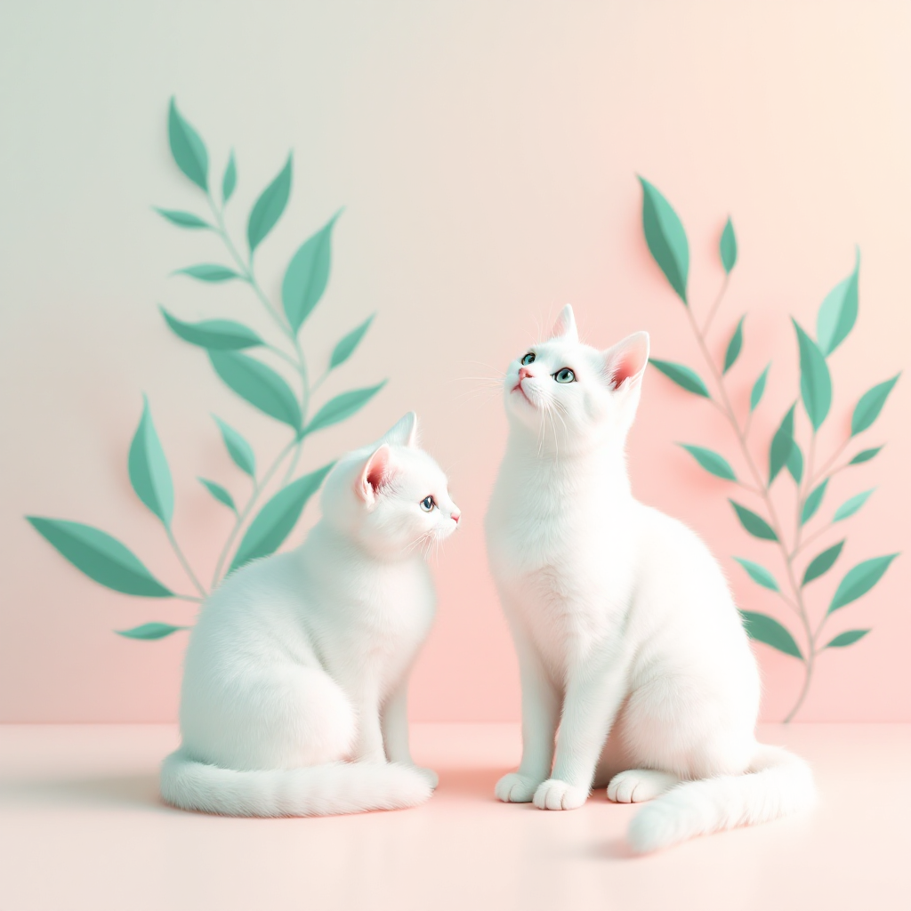 images of two cats. Climate Change Fiction